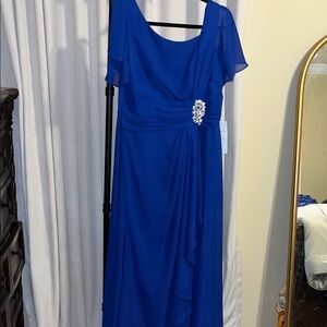Elegant Royal Blue Evening Dress